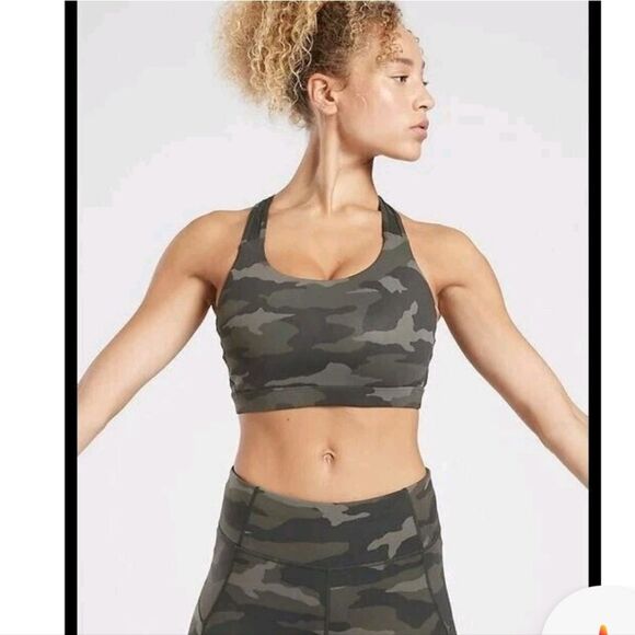 Athleta Black Camouflage Bra - Picture 2 of 7